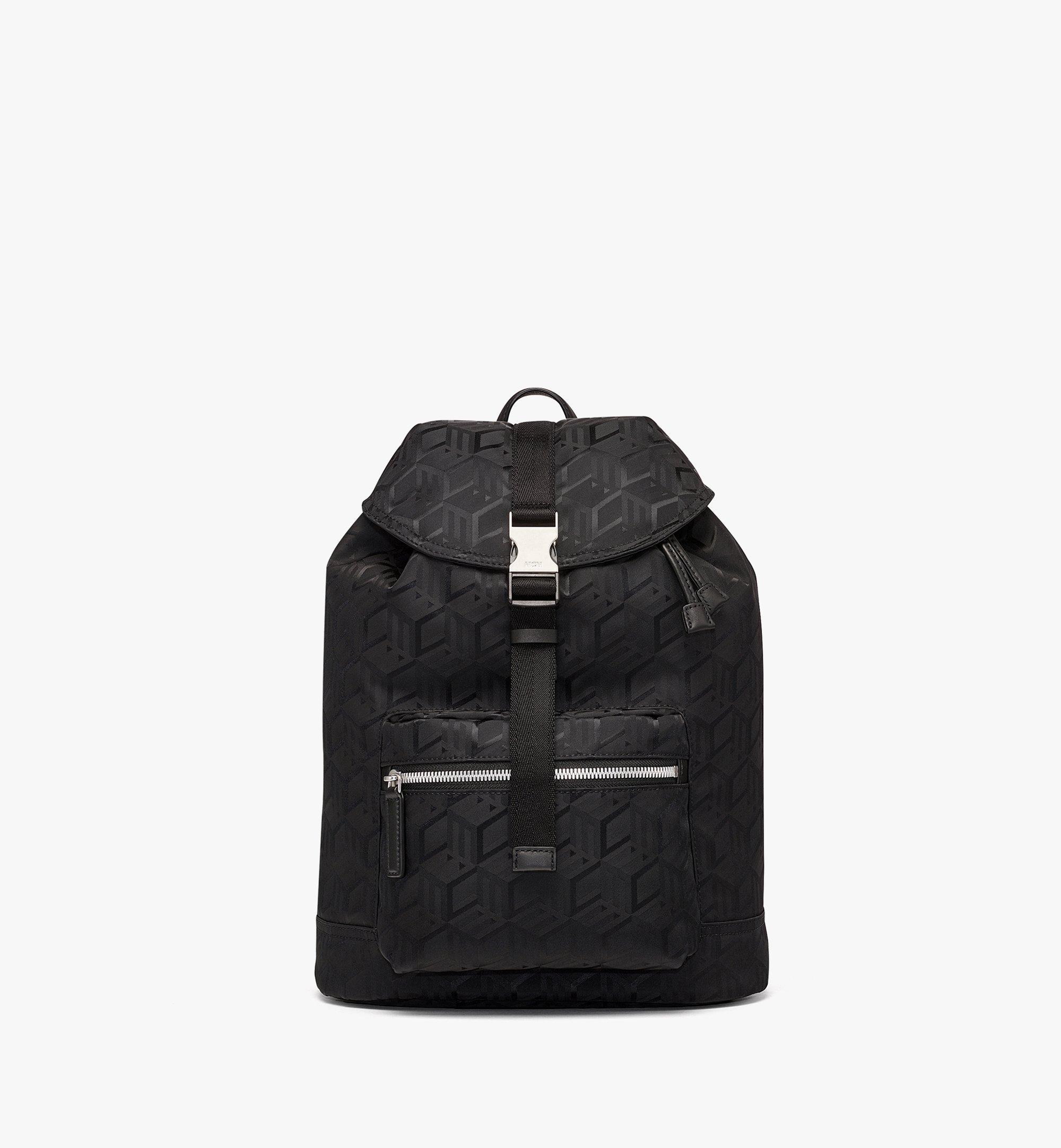 Mcm backpack nylon black sale